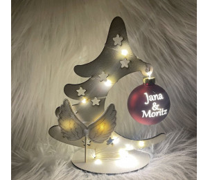 ADVENTSKALENDER 24. Dezember - Stickserie ITH - Engelsflügel LineArt Doodle Anhänger Stabdatei Appli